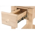 thumbnail image 2 of Alder Wood Chairside Table in Natural - Built in the USA, 2 of 5