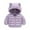 Purple, variant on Utoimkio Toddler Baby Boys Girls Winter Hooded Coats Lightweight Puffer Padded Thicken Warm Jacket Bear Hoodies Infant Cartoon Print Outerwear for Kids Size 12M-5T