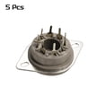 thumbnail image 3 of 8pin PCB Tube Socket Ceramics, Vacuum Tube Protect Tube Socket Brown for 12AX7, 12AU7 Tube Pack of 5,GZS8-F1-G, 3 of 5