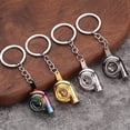thumbnail image 4 of Turbocharger Keychain  Hoop Stainless Chain Polished Anti-deformed Decoration Alloy Gift Shop School Bag Decor Pendant Present, 4 of 12