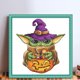 thumbnail image 2 of Hilo Algodón Ecológico Bordado Punto Cruz Yoda Calabaza 18CT 25x25cm, 2 of 9