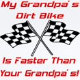 thumbnail image 2 of CafePress - Grandpas Dirt Bike Is Fast Infant Bodysuit - Baby Light Bodysuit, Size Newborn - 24 Months, 2 of 4