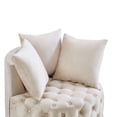 thumbnail image 3 of S-HOME Upholstered Tufted Leisure Chair In Fabric Modern Accent Chair For Stylish Living Room Decor，taupe, 3 of 5
