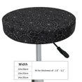 thumbnail image 4 of Balery Spider Web Black Fundas de asiento para taburete de bar redondo de tela de terciopelo ajustables que protegen de arañazos y manchas para sillas de 14 a 17 pulgadas.-13 inch, 4 of 7