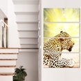 thumbnail image 1 of Ferocious Leopard At Sunrise - Animal Canvas Art Print, 1 of 3