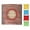 Red, variant on BOKYAN Portable Foldable Interactive Water Resistant Bean Bag Toss Cornhole Game Set for Party Camping Outdoor Backyard, Red Circle, 13.39 inches / 34 cm