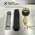 thumbnail image 2 of Dioche Welding Torch Adaptor, Mig Torch Adaptor, Easy To Replace For Welding Torches, 2 of 8
