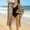 Swim-86Gold, variant on Beach Cover ups for Women Rainbow Open Knit Cardigan Fringe Hem Longline Kimono Boho Crochet Cover up Resort Wear Vacation Beach to Boardwalk Cruise
