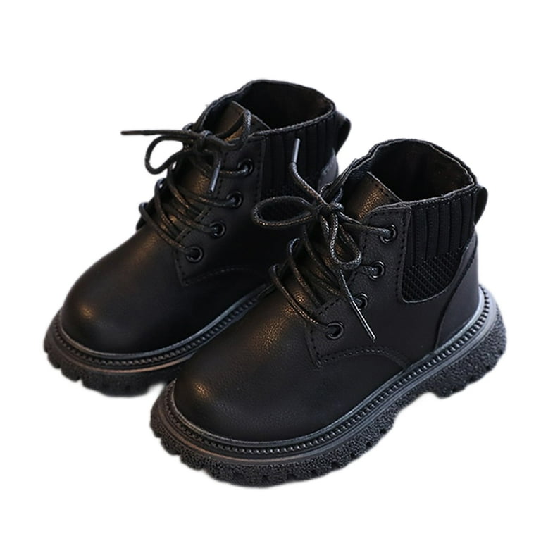 Black toddler boots clearance walmart
