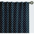 thumbnail image 1 of Vargottam Cotton Curtains for Windows - 3-in-1 Rod Pocket/Back Tab Short Window Drapes - Light Filtering Cotton Panels - Set of 2, 52"x63" - Floral Motif Pattern (Blue), 1 of 8