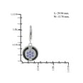 thumbnail image 2 of 1.00 Carat T.G.W. Tanzanite And Black & White Diamond Accent Sterling Silver 3-Piece Jewelry set, 2 of 7