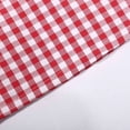 thumbnail image 6 of ClodeEU Women's Plaid Tops, Casual Frill V Neck Half Button Shirt, Small Fly Sleeve Short Sleeved Top Red,Womens Plus XXXL, 6 of 8