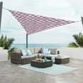 thumbnail image 5 of Covers & all Sun Shade Sail Triangle, Made of 8 oz, Waterproof & Tear-Resistant Shade Print Fabric with Curved Sail Sides (16' x 16' x 16', Geometric - Pattern 3), 5 of 8