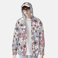 thumbnail image 3 of Picia Abstract Floral Women's Men's UPF 50+ Sun Protection Hoodie Shirt Long Sleeve SPF Fishing Outdoor UV Hiking Lightweight Shirts-, 3 of 9