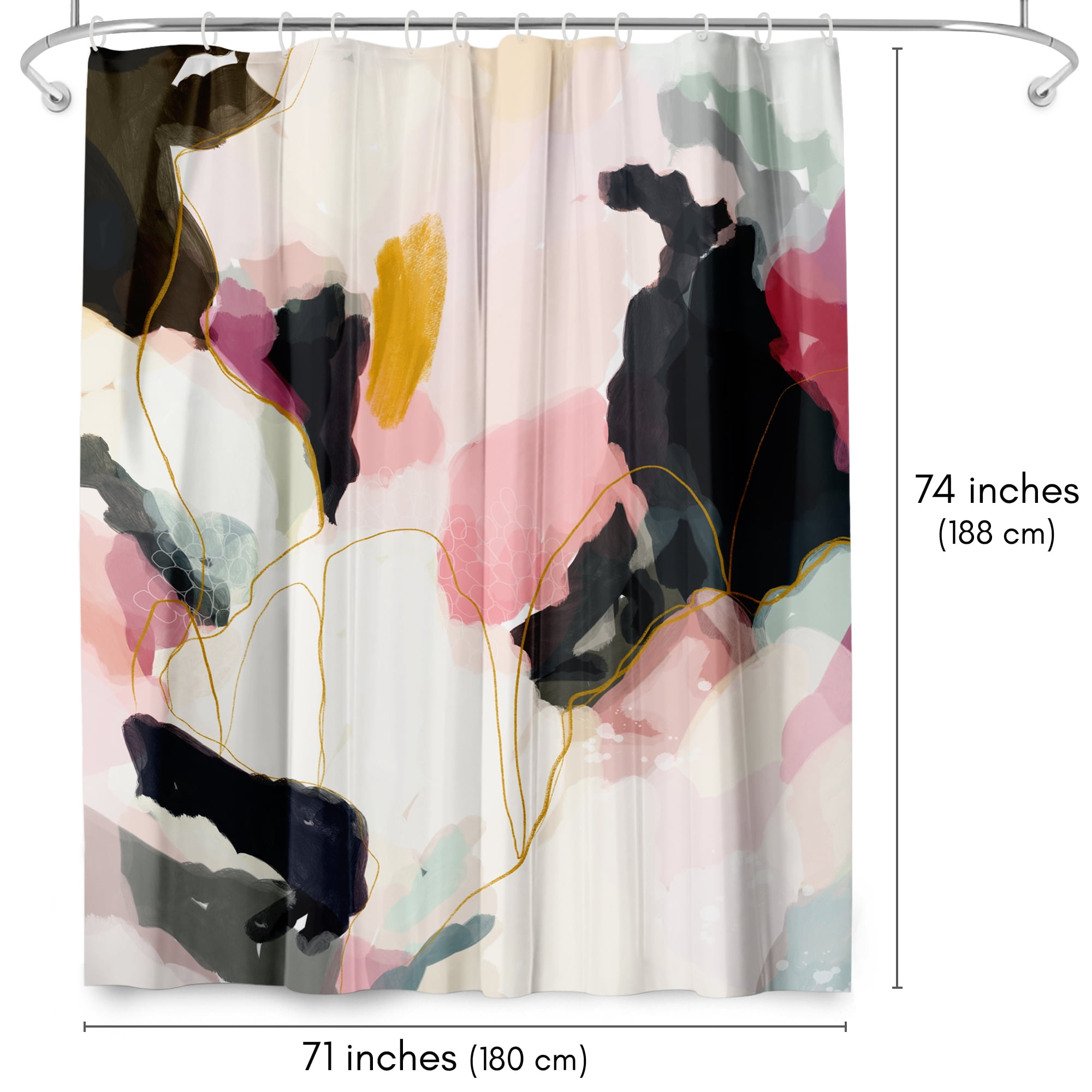 Americanflat 71" x 74" Shower Curtain, Homecoming by Louise Robinson