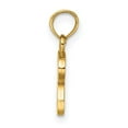 thumbnail image 2 of Diamond2Deal 14K Yellow Gold Block Letter R Initial Pendant for Women, 2 of 6