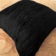 thumbnail image 3 of Crushed Taffeta Decorative Throw Pillow/Sham Cushion Cover Black, 3 of 3