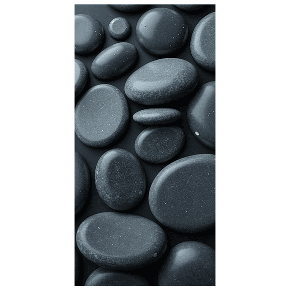 Smooth Black River Stone Patterned Background Banner Party Decorations Photography Props Event Backdrop Festival Decor Background for Celebrations