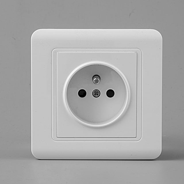 Jinsinto Interrupteur de Va-et-Vient - Prises Électriques Standard - Prise Extra-Plate - Prise Murale - Interrupteur de Va-et-Vient Sans Fil - Prise Murale - Blanc