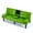 Green, variant on Aukfa Leather Futon Convertible Sofa Bed for Home Office, 2 Cup Holders&Pillows, Green