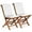 White, variant on Folding Chair Set & Cushions, Red
