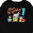 thumbnail image 3 of Inktastic It's My Birthday Circus Train 1st Birthday Baby Fleece Bodysuit, 3 of 4