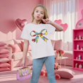 thumbnail image 5 of CPNG Children's Girls and Boys T Shirt Autism Awareness Bow Puzzle Print Loose Fit Tees Summer Casual Crew Neck Short Sleeve T-Shirt, 5 of 8