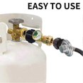thumbnail image 2 of Propane Tank Gauge, Level Indicator, Leak Detector, Gas Pressure Gauge for Caravan, with Type 1 Connection black gold, 2 of 5