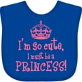 thumbnail image 3 of Inktastic So Cute Princess Girls Baby Bib, 3 of 4