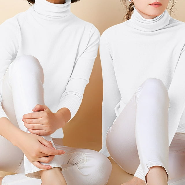 DPTALR Blouse Ample à Manches Longues et Col Rond pour Femmes, Couleur Unie