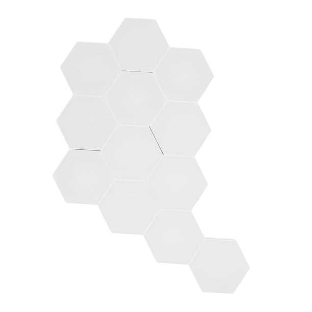 Panel de Luz LED, 12 Conjuntos aplicación bt bt y música de control remoto sincronización hexagonal lámparas de pared para sala de juegos de películas