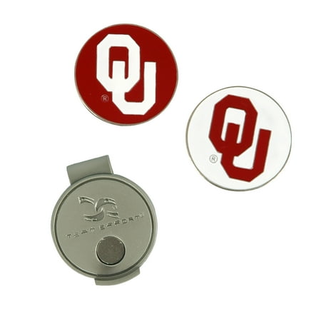 Team Effort Oklahoma Sooners Golf Hat Clip & 2 Ball Markers