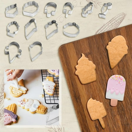 

WEPRO Summer Series Stainless Steel Cookie Mould Ice Popsicle Shape Cake Mould