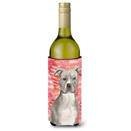 

Staffordshire Bull Terrier Love Wine Bottle Beverge Insulator Hugger