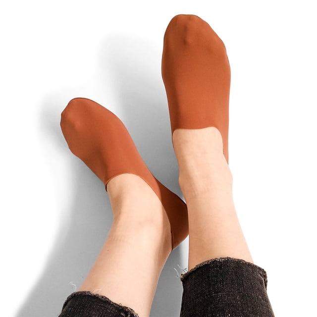 Chaussons Chaussettes Rouges Femmes Antidérapants Invisibles Chaussettes Cachées Confort Frais Respirant