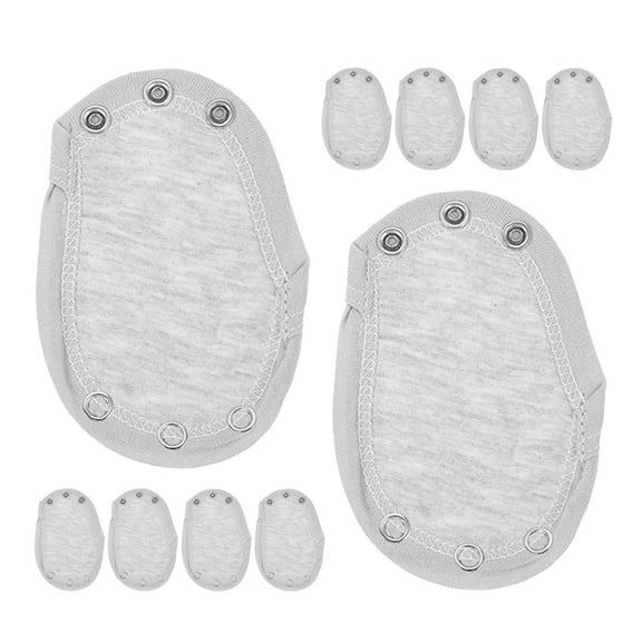 OULII 10Pcs Cotton Jumpsuits Extender Double Layer Snap Attachment for Girls