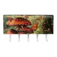 thumbnail image 2 of PhooArto Key Holder for Wall Decorative with 5 Key Hooks, Mushrooms Flying Butterflies Holders Wall Mount Organizer with Mail Key Rack, Self Adhesive, 2 of 7