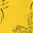 thumbnail image 1 of Ahgly Company Indoor Square Solid Yellow Modern Area Rugs, 7' Square, 1 of 4
