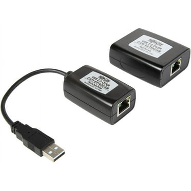 Tripp Lite 1-Port USB 2.0 Over Cat5/Cat6 Extender Kit, Transmitter & Receiver, Hi-Speed USB-A Up to 164 ft. (B203-101-PNP)