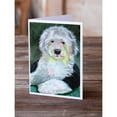 thumbnail image 2 of Old English Sheepdog Greeting Cards and Envelopes Pack of 8, 2 of 2