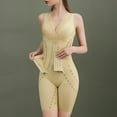 thumbnail image 2 of Elainilye Fashion Womens Bodysuit Back Off Thin Shaping Postpartum Stomach Control Shapewear Butt Lifting Slimming Bodysuit,Beige, 2 of 5