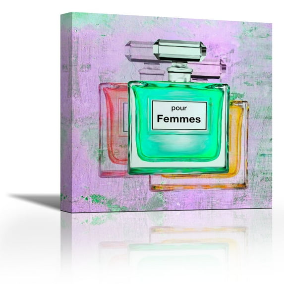 Pour Femmes II - Contemporary Fine Art Giclee on Canvas Gallery Wrap - wall décor - Art painting - 36 x 36 Inch - Ready to Hang