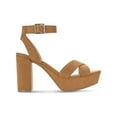 thumbnail image 2 of Sun + Stone Womens LILLAHF Faux Suede Ankle Strap Block Heel, 2 of 3