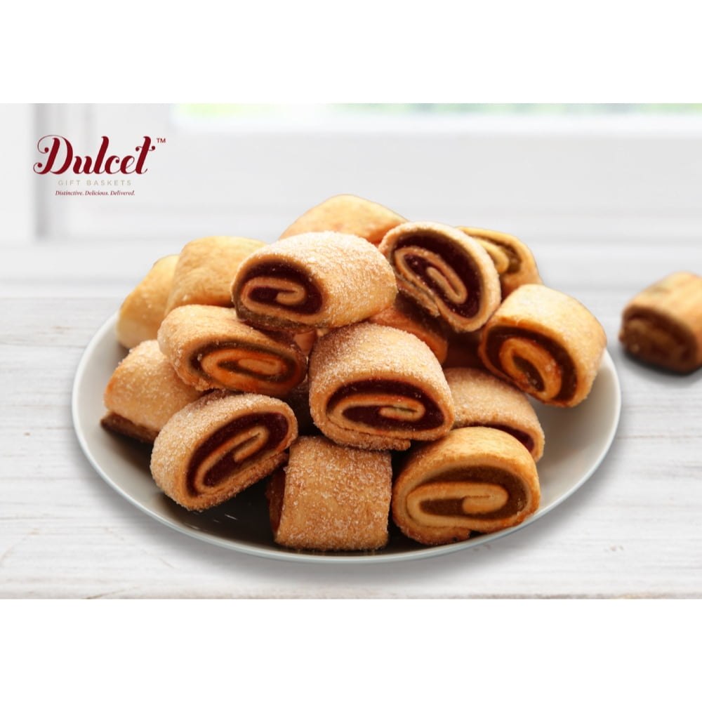 Dulcet Gift Baskets Classic Collection of Cake and Cookies in Kraft Gift