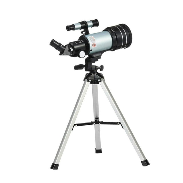 Telescopios para Adultos, Telescopio Astronómico Refractor F30070 con Distancia Focal de 300 Mm, Apertura de 70 Mm para Principiantes, Incluye 2 Oculares Y Trípode, Regalos para Niños de 6 a 12 Años