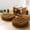 Brown, variant on Meditation Floor Pillow Set of 2 Large Round Floor Cushions for Adults Tufted Corduroy Floor Seat Pillows Cushion for Living Room,Wine Red 16.5" Lx16.5 Wx3 H