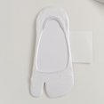 thumbnail image 2 of LUOGENLI Summer Thinâtype Tabi Toe Separator Socks, Antiâ Silicone Invisible Boat Socks Casual Minimalist Foot Liners White One Size, 2 of 6