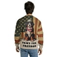 thumbnail image 5 of Freedom Paws Patriotic Bernese Mountain Dog Vintage Memorial Day All Over Print 3D Sweatshirt Unisex Merch Berner Lover Gifts - 12006, 5 of 6