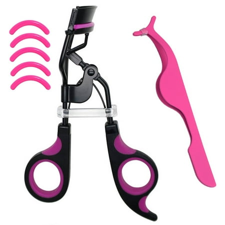 Eyelash Curler,Best New Professional Tool Properly Separates Lashes, Curls Without Pinching or Pulling. Spring Loaded.Silicone Pads Included. By Long &