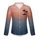 thumbnail image 4 of Blusa y camisa de manga larga con cuello vuelto para hombre, estilo casual, a la moda, con botones estampados, blusa de manga larga con cuello vuelto, camisetas de poliéster para hombre, 4 of 5
